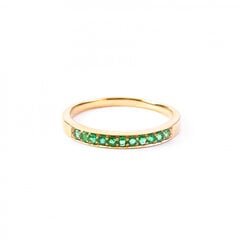 Auksinis žiedas su smaragdais ZGMJ001771R5Y0E kaina ir informacija | Žiedai | pigu.lt