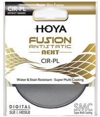 Hoya filter circular polarizer Fusion Antistatic Next 49mm kaina ir informacija | Filtrai objektyvams | pigu.lt