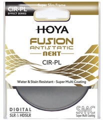 Hoya фильтр круговой поляризации Fusion Antistatic Next 52mm цена и информация | Фильтры для объективов | pigu.lt