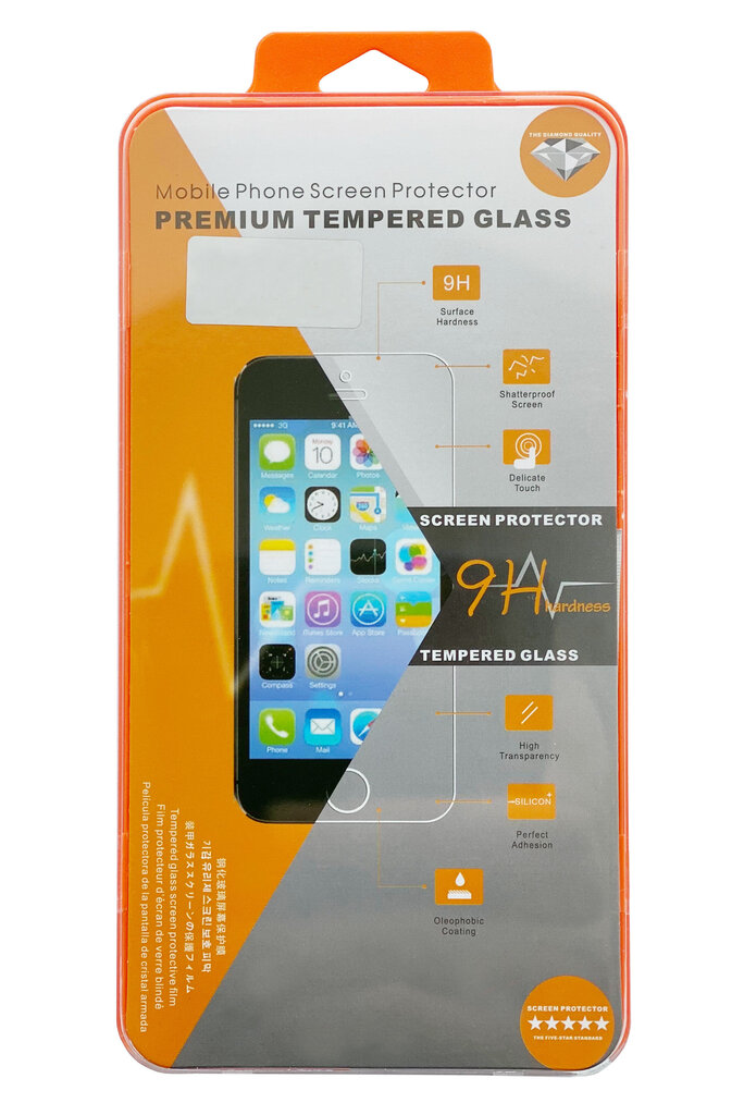 LCD apsauginis stikliukas Orange Apple iPhone 13 mini цена и информация | Apsauginės plėvelės telefonams | pigu.lt
