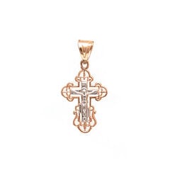 Золотой православный крестик ZKG524 цена и информация | Украшения на шею | pigu.lt