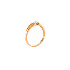 Золотое кольцо с бриллиантом цена и информация | Кольцо | pigu.lt