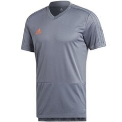 Marškinėliai vyrams Adidas Condivo 18 Training M CG0359 85552, pilki kaina ir informacija | Vyriški marškinėliai | pigu.lt