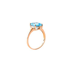 Золотое кольцо с топазом квадратной формы ZGR46626KBT цена и информация | Кольцо | pigu.lt