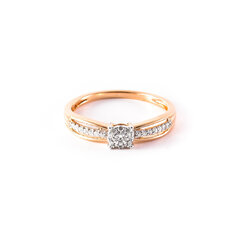 Золотое кольцо с бриллиантами ZGSAR01408 цена и информация | Кольцо | pigu.lt