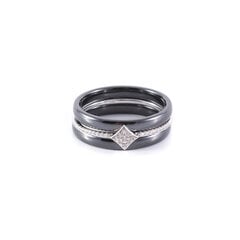 Серебряное кольцо SGG-TC-701RBLACK цена и информация | Кольцо | pigu.lt