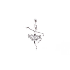 Изящный серебряный кулон ''балерина'' SKMP13716A SKMP13716A цена и информация | Женское колье | pigu.lt