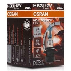Автомобильная лампа OS9005NL Osram OS9005NL HB3 60Вт 12В цена и информация | Автомобильные лампочки | pigu.lt
