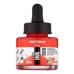 Akrilinis rašalas Amsterdam 30 ml Pyrrole Red kaina ir informacija | Piešimo, tapybos, lipdymo reikmenys | pigu.lt