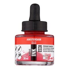 Akrilinis rašalas Amsterdam 30ml Primary Magenta kaina ir informacija | Piešimo, tapybos, lipdymo reikmenys | pigu.lt