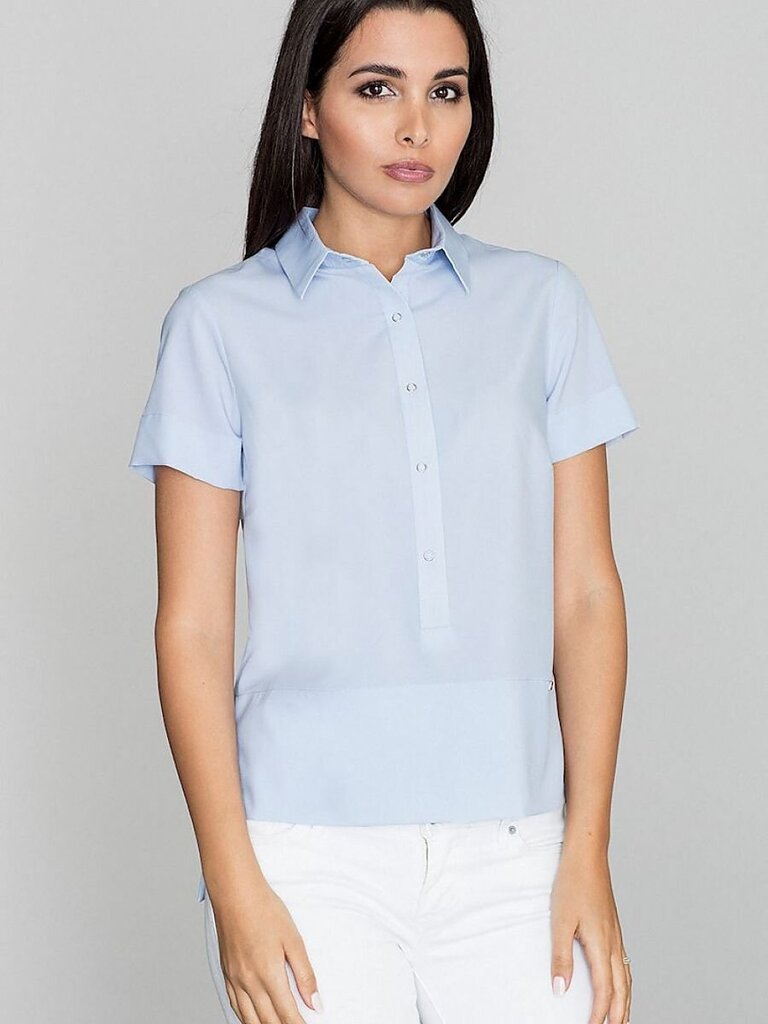 Marškiniai moterims Figl, mėlyni kaina ir informacija | Palaidinės, marškiniai moterims | pigu.lt