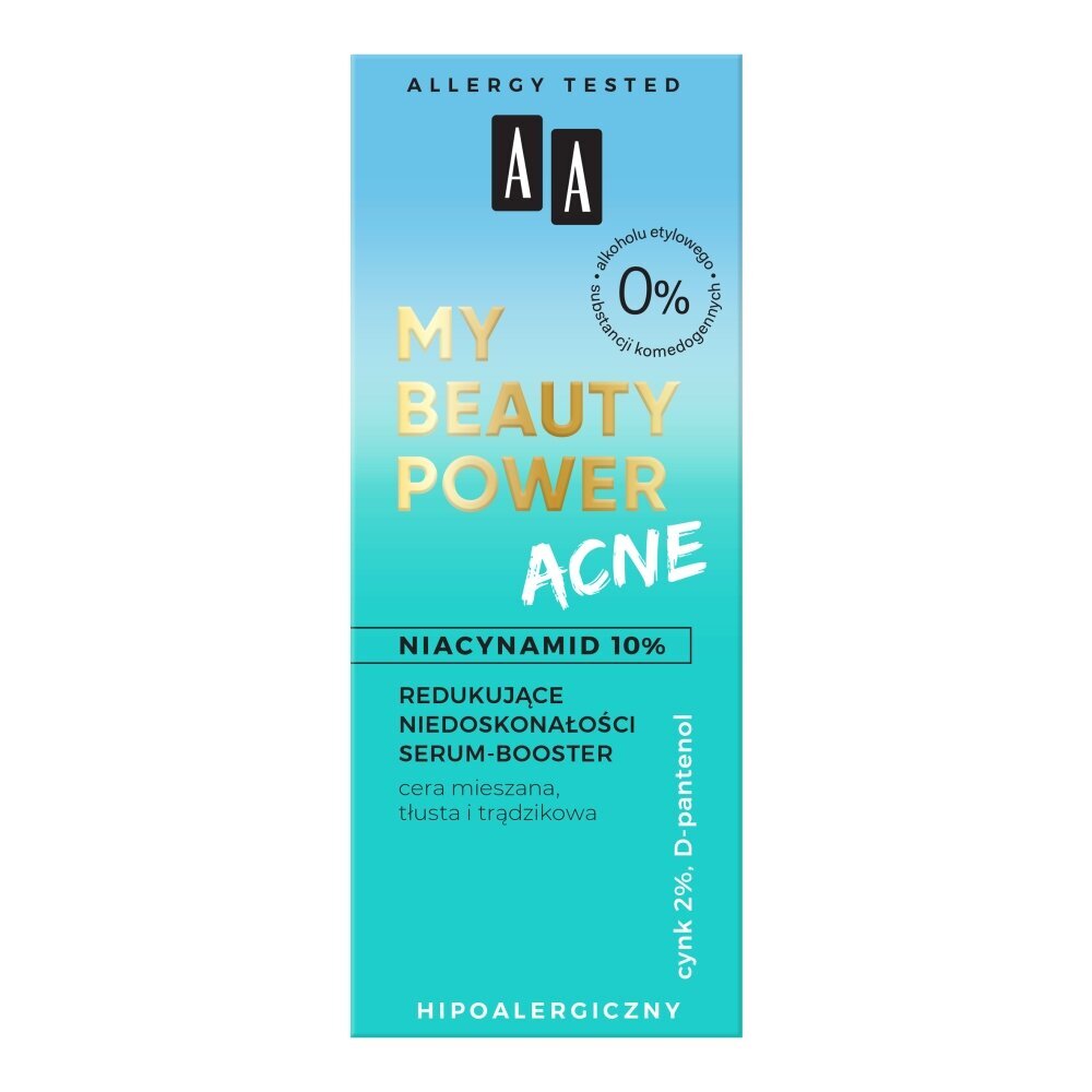 Netobulumus mažinantis serumas mišriai odai AA My Beauty Power, 30ml kaina ir informacija | Veido aliejai, serumai | pigu.lt