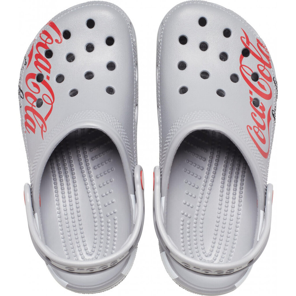 Crocs šlepetės Coca-Cola Light X Classic Clog, pilkos kaina ir informacija | Vyriškos šlepetės, basutės | pigu.lt