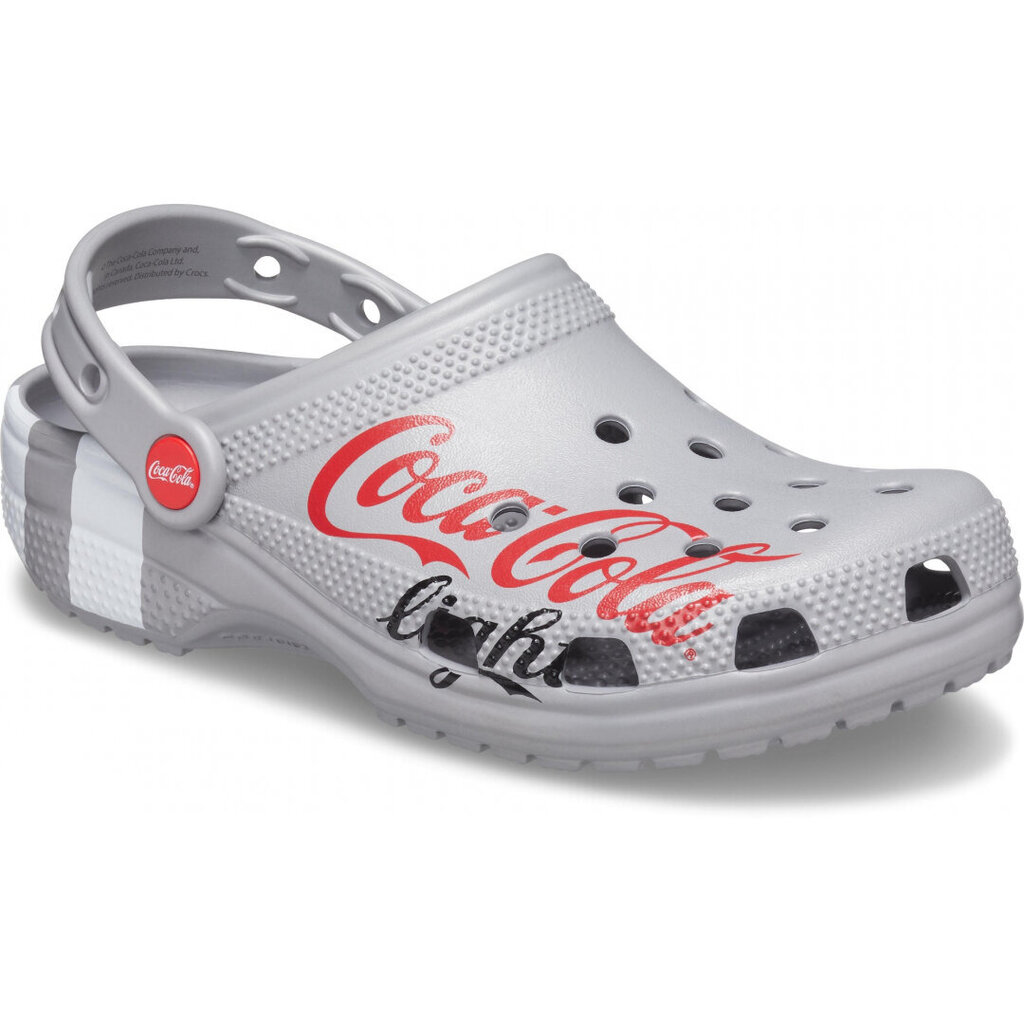 Crocs šlepetės Coca-Cola Light X Classic Clog, pilkos kaina ir informacija | Vyriškos šlepetės, basutės | pigu.lt