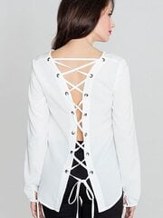 Женская блузка Lenitif, белая цена и информация | Женские блузки, рубашки | pigu.lt