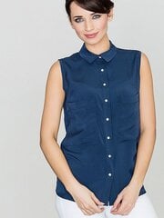 Marškiniai moterims Lenitif 119277 BFNMTM744987, mėlyni цена и информация | Женские блузки, рубашки | pigu.lt