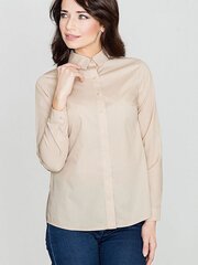 Marškiniai moterims Lenitif 119311 BFNMTM745209, smėlio spalvos kaina ir informacija | Palaidinės, marškiniai moterims | pigu.lt