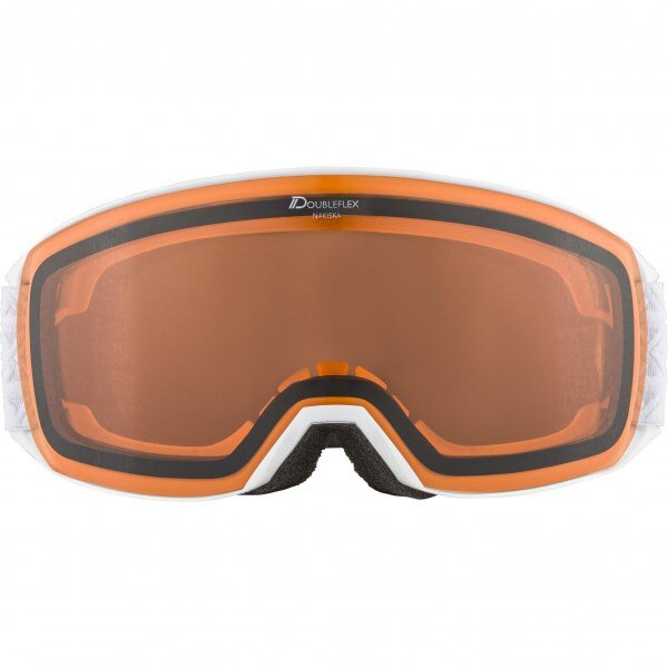 Slidinėjimo akiniai Alpina Sports Nakiska, oranžiniai/balti kaina ir informacija | Slidinėjimo akiniai | pigu.lt