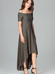 Женское коктейльное платье Lenitif, серое цена и информация | Платья | pigu.lt