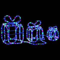 Kalėdų dekoracija dovanų dėžutės, 180 LED lempučių kaina ir informacija | Kalėdinės dekoracijos | pigu.lt