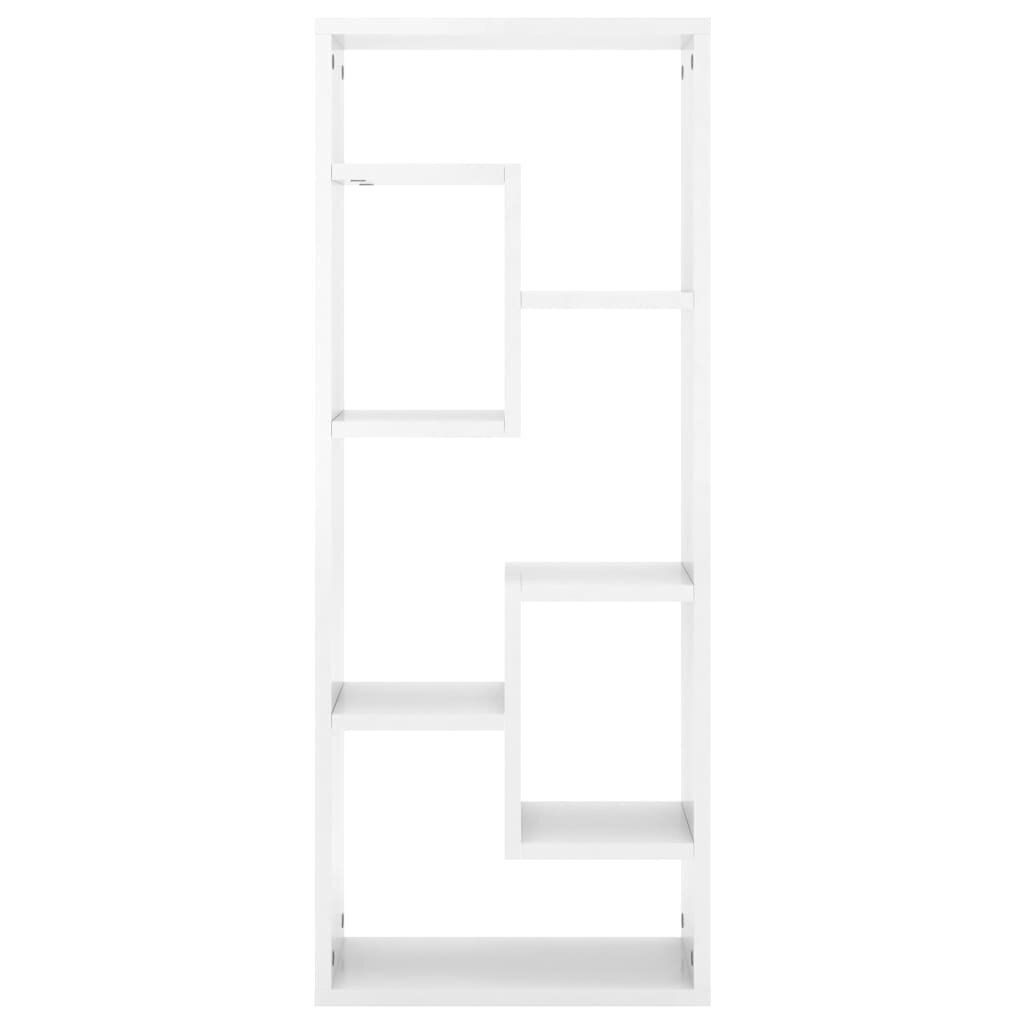 Sieninė lentyna, baltos spalvos, 36x16x90 cm kaina ir informacija | Lentynos | pigu.lt