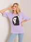 Marškinėliai moterims Rue Paris, violetiniai цена и информация | Marškinėliai moterims | pigu.lt