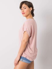 Короткая футболка грязно-розового цвета Rue Paris цена и информация | Футболка женская | pigu.lt