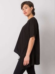 Marškinėliai moterims Rue Paris, juodi цена и информация | Футболка женская | pigu.lt