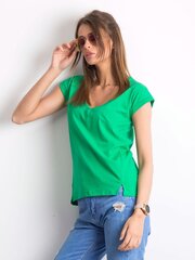 Medvilniniai marškinėliai moterims, žali kaina ir informacija | Marškinėliai moterims | pigu.lt