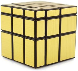 Galvosūkis veidrodinis rubiko kubas 3x3, auksinis kaina ir informacija | Stalo žaidimai, galvosūkiai | pigu.lt