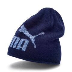 Kepurė vyrams Puma Ess Logo Beanie Peacoat 02233003, mėlyna kaina ir informacija | Vyriški šalikai, kepurės, pirštinės | pigu.lt