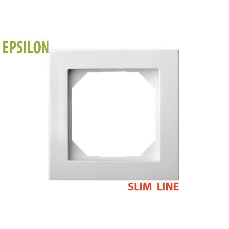 Epsilon Slim Line rėmelis 1 v. цена и информация | Elektros jungikliai, rozetės | pigu.lt