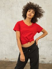 Marškinėliai moterims, raudoni kaina ir informacija | Marškinėliai moterims | pigu.lt