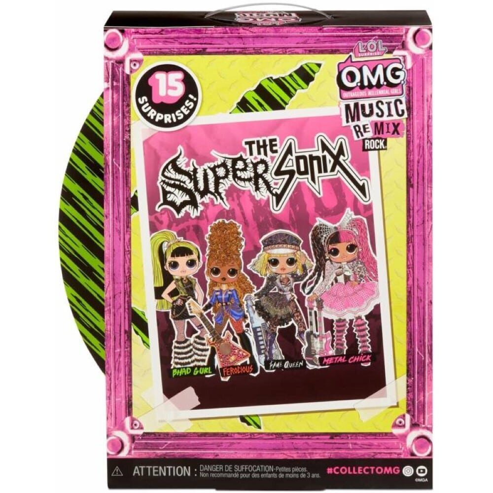 Lėlė LOL Surprise! OMG Music ReMix Rock Fame Queen & Keytar kaina ir informacija | Žaislai mergaitėms | pigu.lt