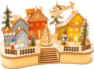 Šviečiantis Kalėdų kaimelis kaina ir informacija | Kalėdinės dekoracijos | pigu.lt