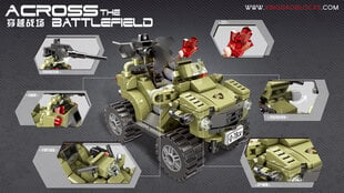 Xingbao, Across the Battlefield, Oprah Sand Car, Karinis keturratis kaina ir informacija | Konstruktoriai ir kaladėlės | pigu.lt