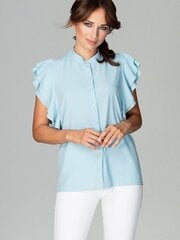 Marškiniai moterims Lenitif 122495 BFNMTM764632, mėlyni kaina ir informacija | Palaidinės, marškiniai moterims | pigu.lt