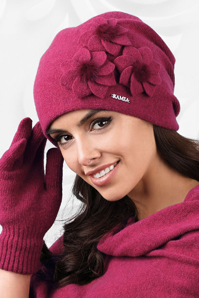 Kepurė moterims Kamea 122600, rožinė kaina ir informacija | Kepurės moterims | pigu.lt