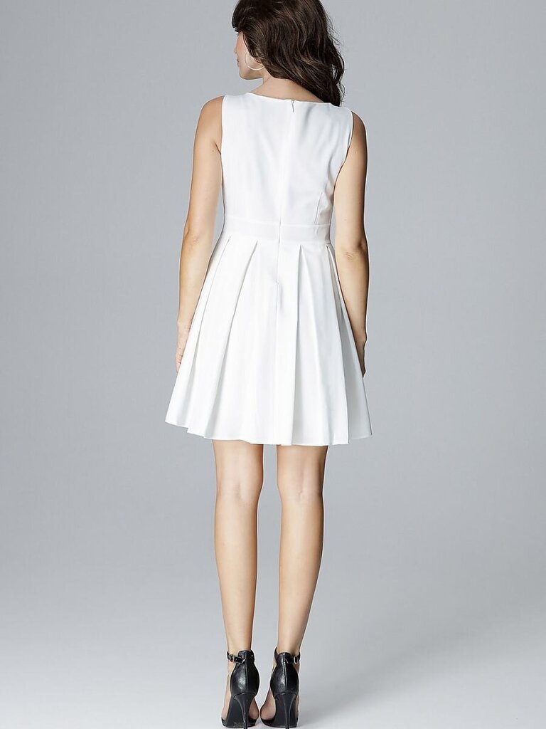 Suknelė moterims Lenitif, balta цена и информация | Suknelės | pigu.lt