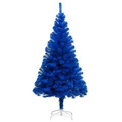 Dirbtinė Kalėdų eglutė su LED/stovu, 210 cm, mėlyna kaina ir informacija | Eglutės, vainikai, stovai | pigu.lt