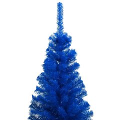 Dirbtinė Kalėdų eglutė su LED/žaisliukais, mėlyna, 120cm, PVC цена и информация | Искусственные елки | pigu.lt