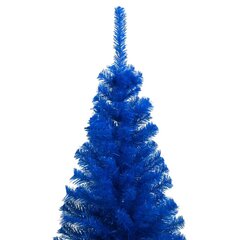 Dirbtinė Kalėdų eglutė su LED/žaisliukais, mėlyna, 210cm, PVC kaina ir informacija | Eglutės, vainikai, stovai | pigu.lt
