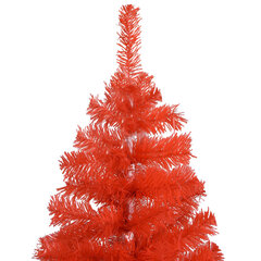 Dirbtinė Kalėdų eglutė su LED/žaisliukais, raudona, 180cm, PVC kaina ir informacija | Eglutės, vainikai, stovai | pigu.lt