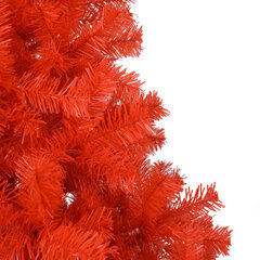 Dirbtinė Kalėdų eglutė su LED/žaisliukais, raudona, 240cm, PVC kaina ir informacija | Eglutės, vainikai, stovai | pigu.lt