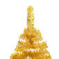 Dirbtinė Kalėdų eglutė su LED/žaisliukais, auksinė, 150cm, PET kaina ir informacija | Eglutės, vainikai, stovai | pigu.lt