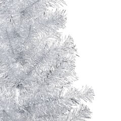 Kalėdų eglutė su LED/žaisliukais, sidabrinė, 150cm, PET цена и информация | Искусственные елки | pigu.lt