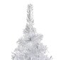 Dirbtinė Kalėdų eglutė su LED/žaisliukais, sidabrinė, 210cm, PET цена и информация | Eglutės, vainikai, stovai | pigu.lt