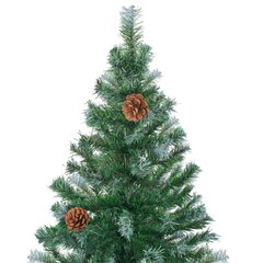 Kalėdų eglutė su LED/žaisliukais/kankorėžiais, 150cm цена и информация | Искусственные елки | pigu.lt