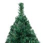 Dirbtinė Kalėdų eglutė su LED ir žaisliukais, žalia, 120cm, PVC цена и информация | Eglutės, vainikai, stovai | pigu.lt