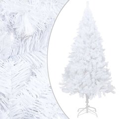 Dirbtinė Kalėdų eglutė su LED ir žaisliukais, balta, 120cm, PVC kaina ir informacija | Eglutės, vainikai, stovai | pigu.lt